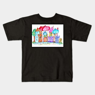 the castle on the hill Kids T-Shirt